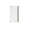 Faktum Flip White & Oak 2 osztású szekrény
