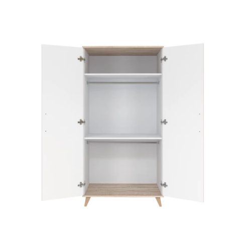 Faktum Flip White & Oak 2 osztású szekrény