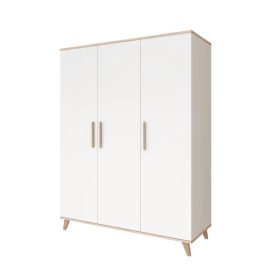 Faktum Flip White & Oak 3 osztású szekrény