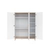 Faktum Flip White & Oak 3 osztású szekrény