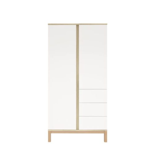 Faktum Loop White & Oak 2 osztású szekrény
