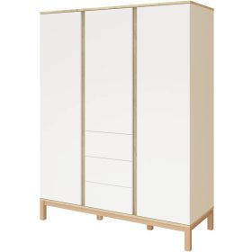 Faktum Loop White & Oak 3 osztású szekrény