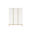 Faktum Loop White & Oak 3 osztású szekrény