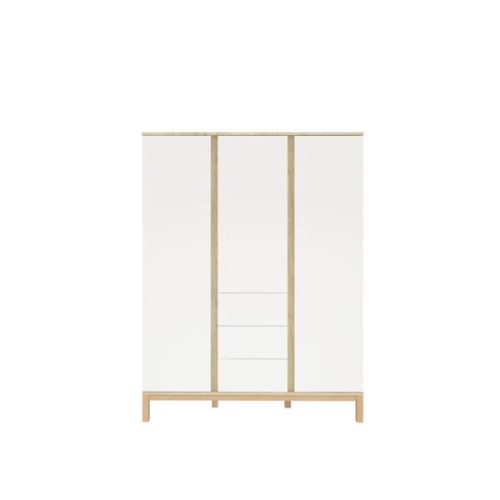 Faktum Loop White & Oak 3 osztású szekrény