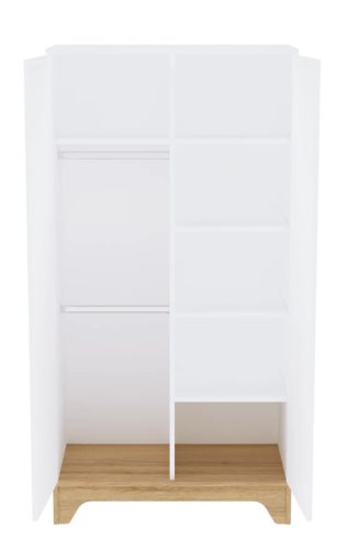 Faktum Lumina White 2 osztású szekrény