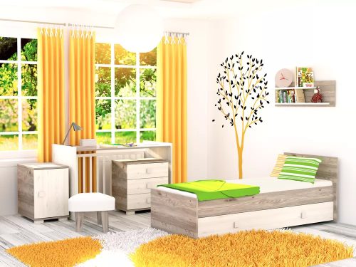 Timba Viki 70x140-es átalakítható kiságy ágyneműtartóval